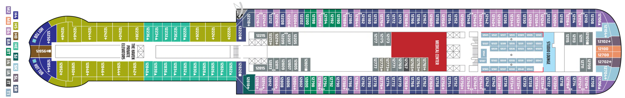 Deck 12 plan
